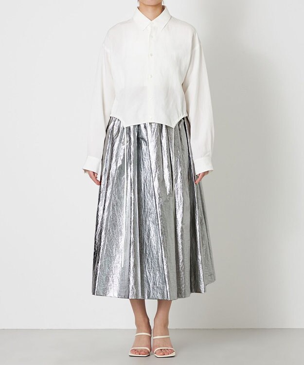 NAVE 【Nave】ホイルプリント スカート シルバー系