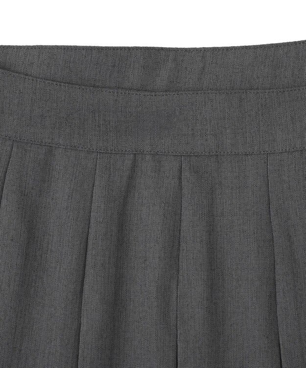 Green Parks ■ＷＩＴＨ　ＫＵＲＵＭＩ．Ｎ　プリーツロングスカート Charcoal Gray
