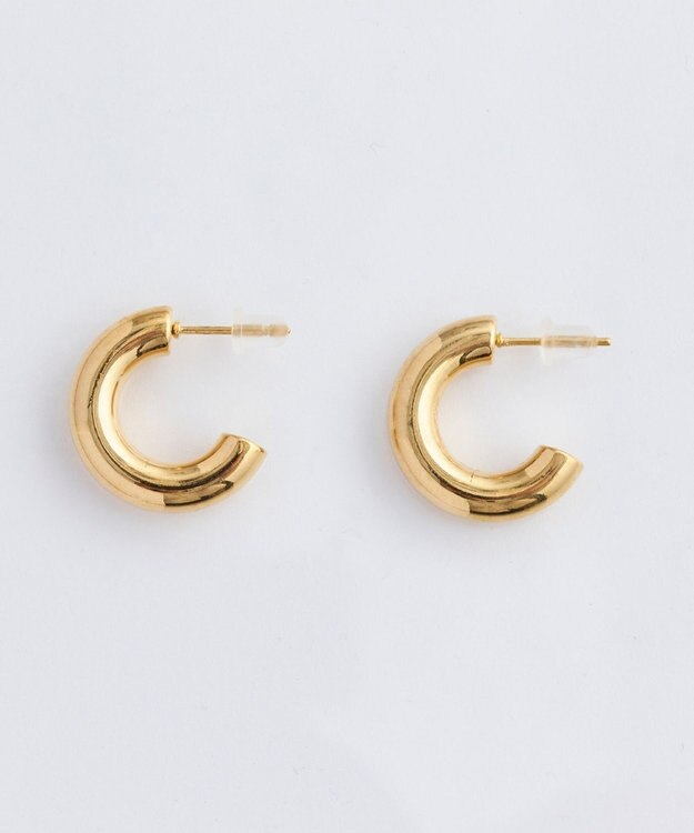 Phoebe 【金属アレルギー対応】ボリュームフープピアス　ゴールド/サージカルステンレス ゴールド