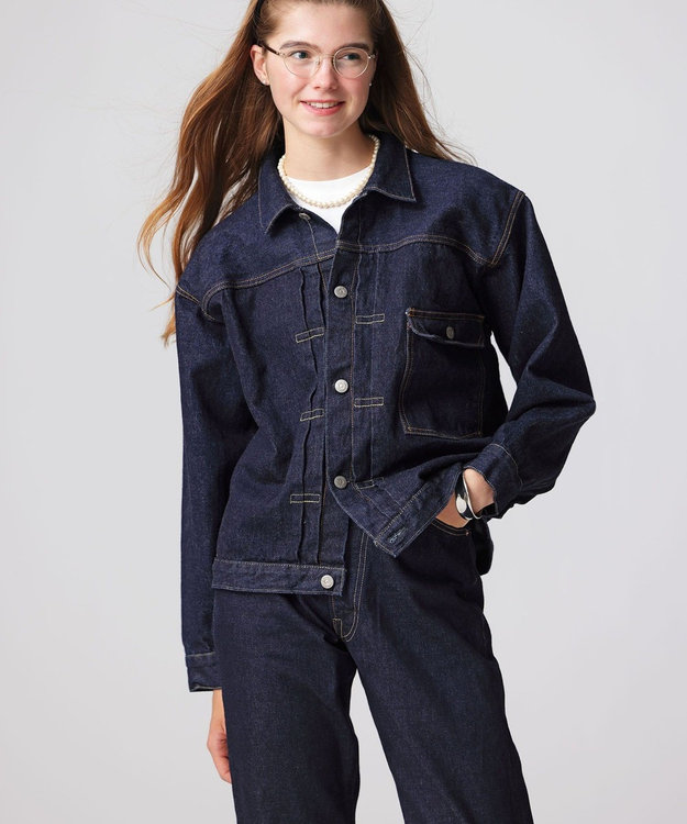 BRENDA BIG TRUCKER JACKET《UNISEX》オーバーサイズデニムブルゾン