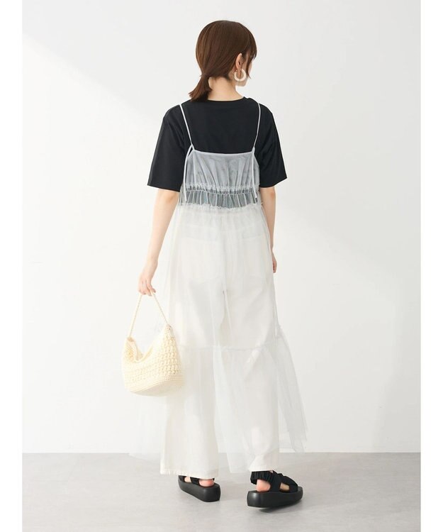 Green Parks ２ｗａｙ　レイヤードラメワンピース Light Gray