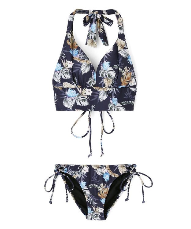 San-ai Resort（三愛水着楽園） ナチュラルだけどしっかり盛れる【ナチュラルアップブラ】　ノンワイヤービキニ　7M・9M　【San-ai Resort（サンアイリゾート）】 ネイビー