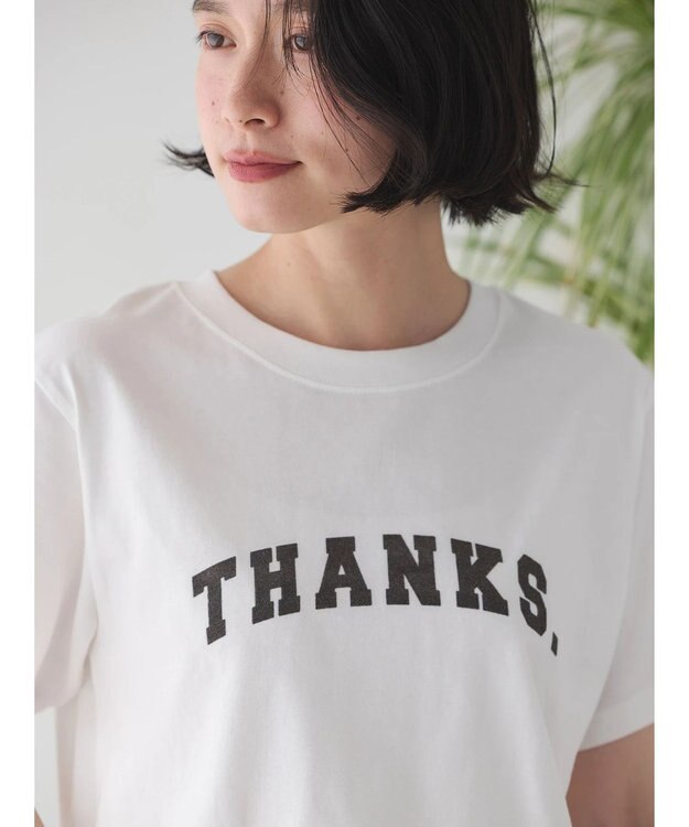 AMERICAN HOLIC フロッキーロゴカットプルオーバー1 Off White