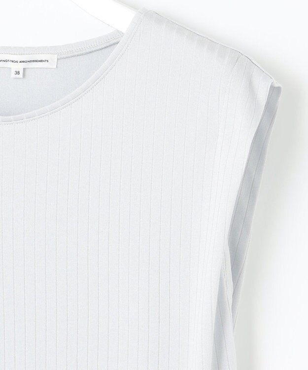 23区 L 【洗える】マルチ機能 プルオーバー カットソー ライトグレー系