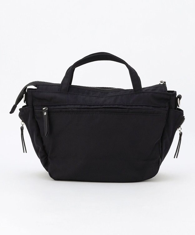 LA BAGAGERIE 【MONICA】サイドジップ2WAYトートバッグ ブラック