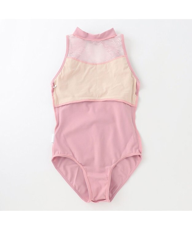 Chacott ハイネックレオタード グレイッシュローズ