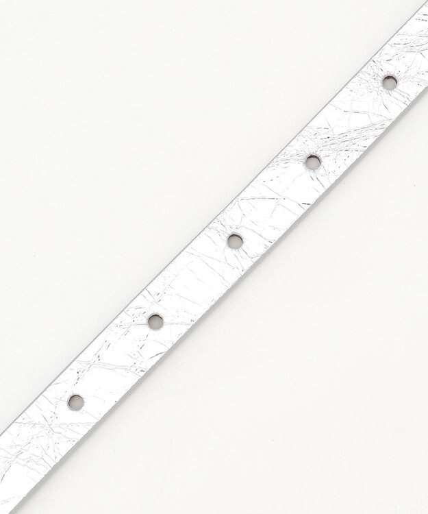 GRACE CONTINENTAL LEFIJE メタリックベルト シルバー