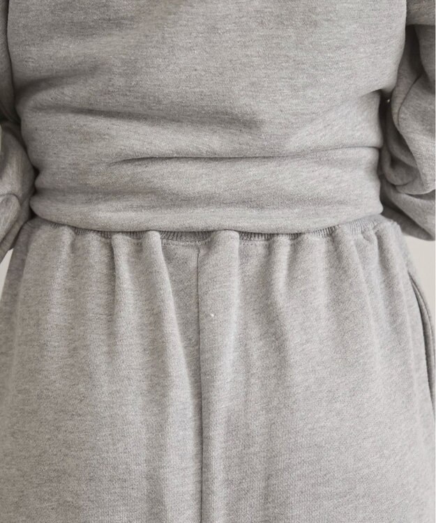 WEGO 【ANGIE VINTAGE】ワンポイント刺繍 裏毛 スウェットパンツ 杢グレー