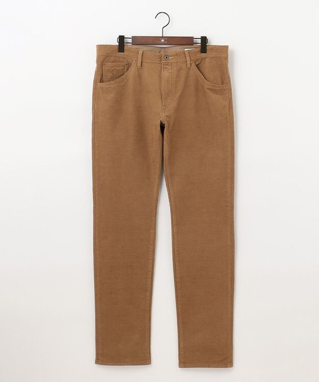 JOSEPH ABBOUD 【キングサイズ・裏起毛/ストレッチ】5ポケット オーガニックカルゼ パンツ キャメル系