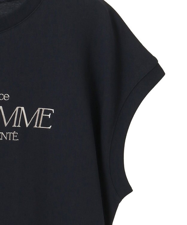 earth music&ecology 【接触冷感/洗濯機可】Ｈａｕｔｓ－ｄｅ－ＦｒａｎｃｅフレンチＴ Dark Navy