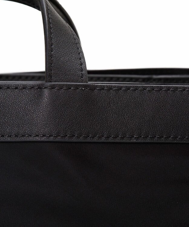 TOPKAPI 【Breath TOPKAPI】防水ナイロン レザーコンビ ミニトート ショルダーバッグ ブラック