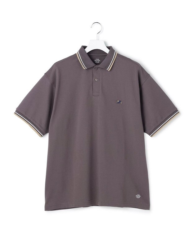 J.PRESS YORK STREET 【UNISEX】ブルドックワッペン カノコ ポロシャツ グレー系