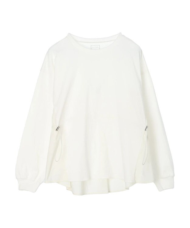 Green Parks ドロストドッキング長袖プルオーバー Ecru