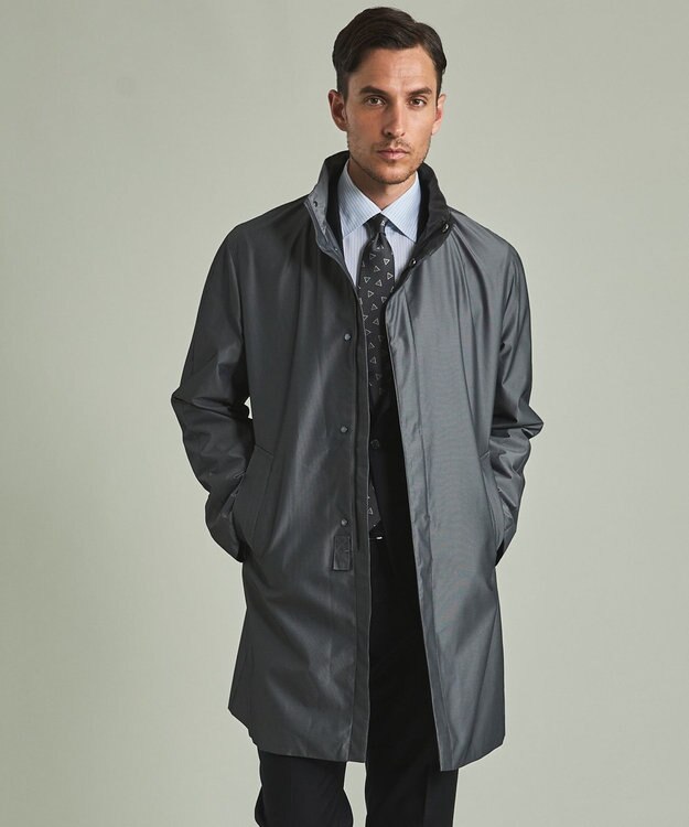 GOTAIRIKU ラスタードビーメモリーラミネーションコート_スタンドカラー(23年モデル) グレー系8