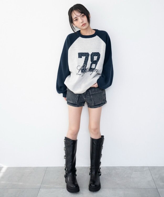 WEGO グラフィックニットプルオーバー 柄8