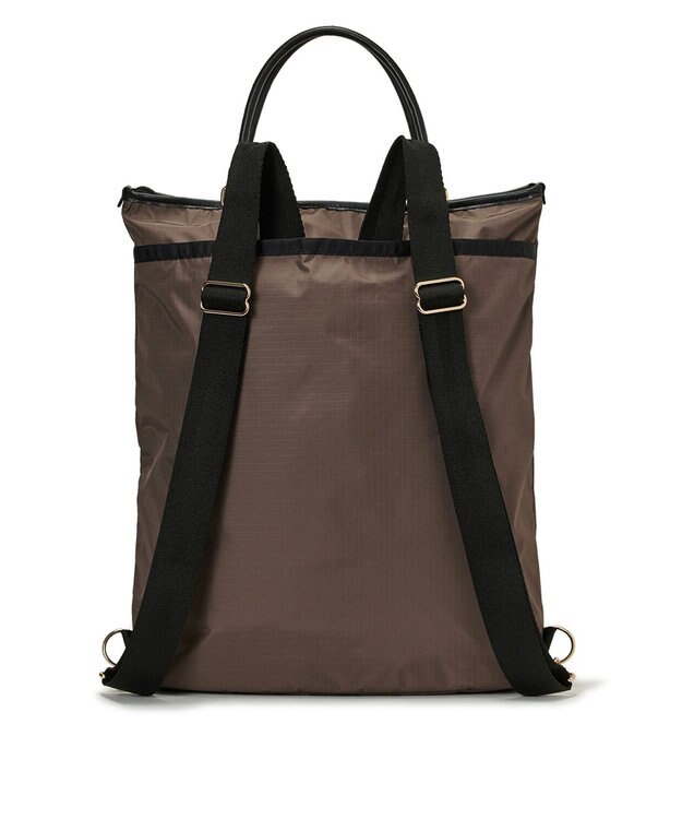 LeSportsac EVERYDAY TH CITY BKPK/アップタウンダークチョコ/ブラック アップタウンダークチョコ/ブラック