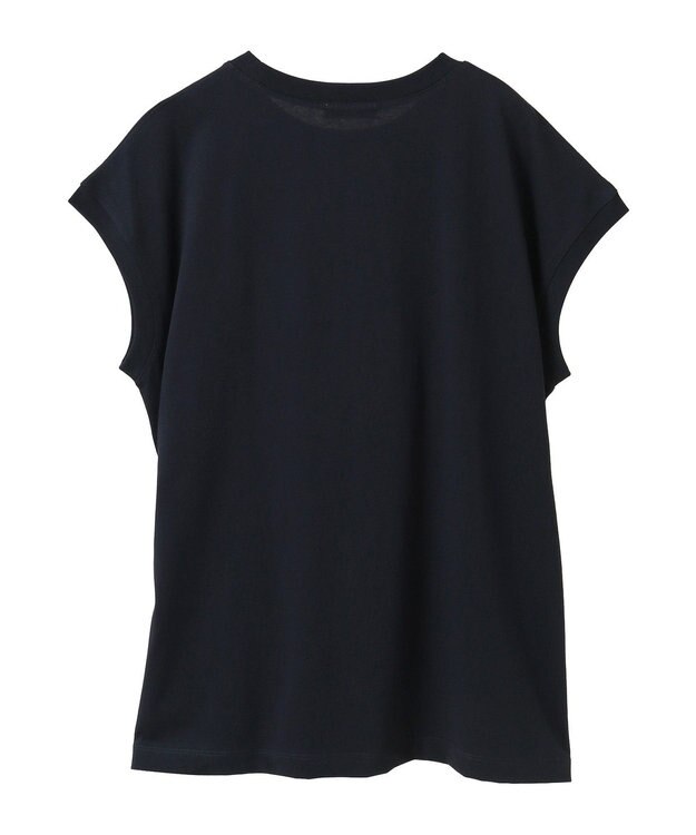 earth music&ecology 【接触冷感/洗濯機可】Ｈａｕｔｓ－ｄｅ－ＦｒａｎｃｅフレンチＴ Dark Navy