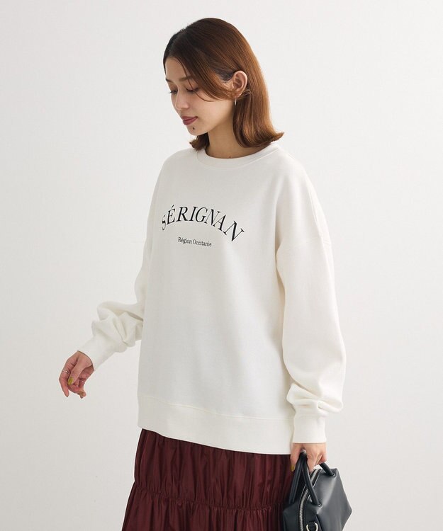 Green Parks 裏起毛アソートロゴプルオーバー Off White