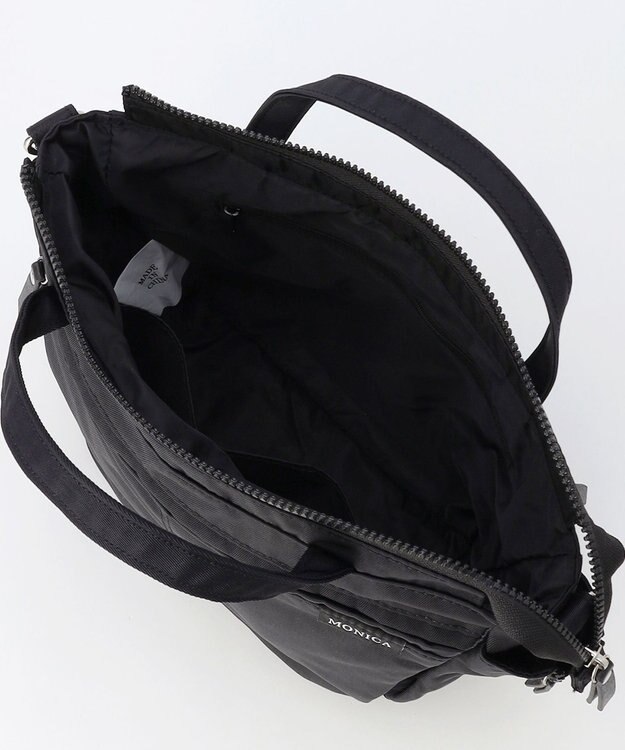 LA BAGAGERIE 【MONICA】サイドジップ2WAYトートバッグ ブラック