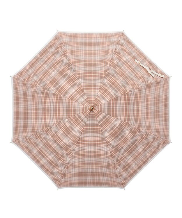 MOONBAT GRACY(グレイシー) 晴雨兼用日傘 長傘 T/C Neo classic check テラコッタ