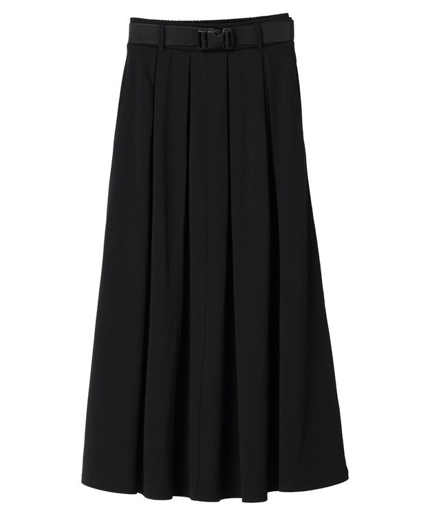 Green Parks ・ｎｏｖｅｍ９　ガチャベルト付フレアスカート Black