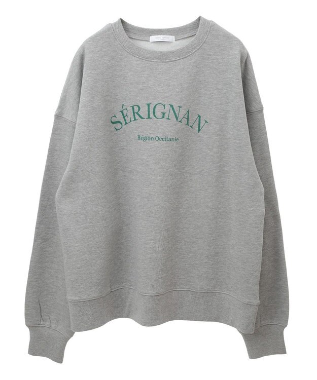 Green Parks 裏起毛アソートロゴプルオーバー Gray Mixture