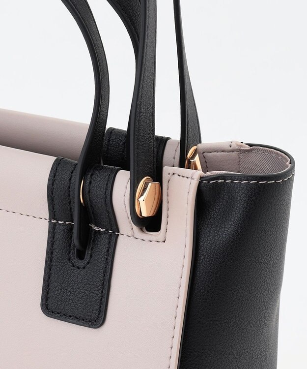 組曲 2WAYハンドルスクエアトート バッグ アイスグレー系1