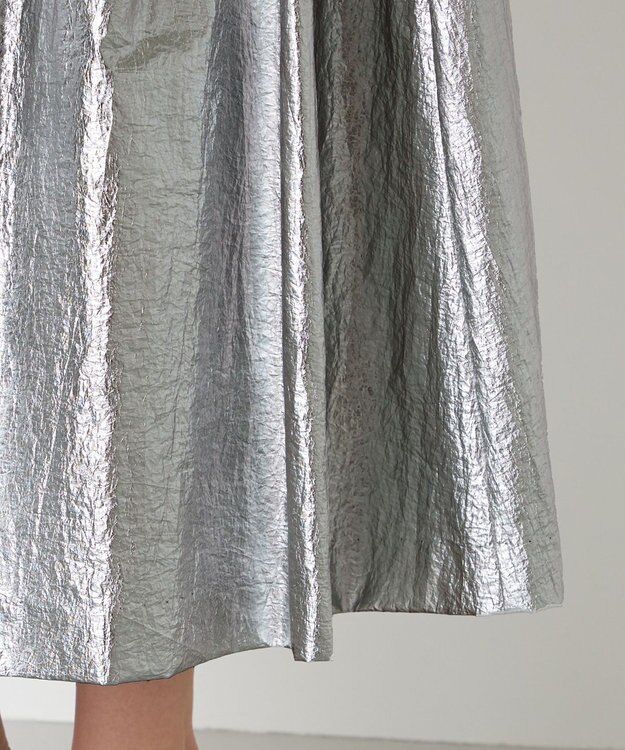 NAVE 【Nave】ホイルプリント スカート シルバー系