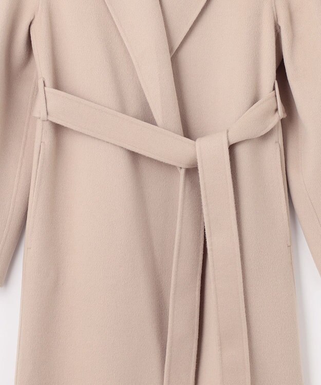 JOSEPH ダブルフェイスカシミヤ　ラップロングコート Parchment