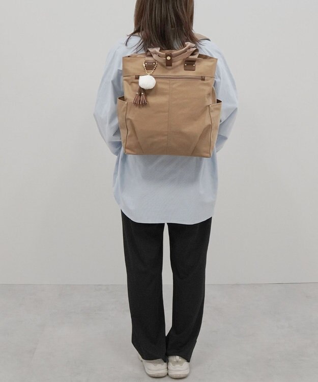 ACE BAGS & LUGGAGE kanana project collection タッセル-e トートリュック A4 68874 ベージュ