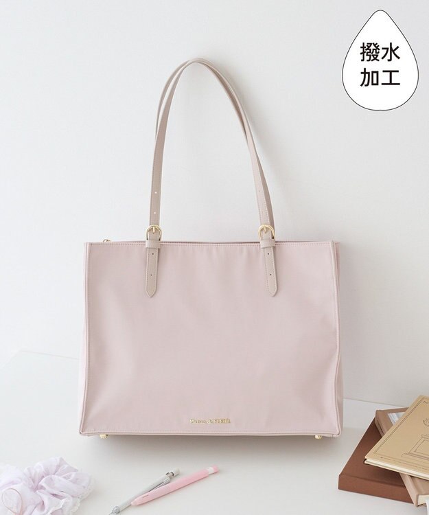 Maison de FLEUR 撥水加工マルチポケットキャリーオンバッグ Grayish Pink