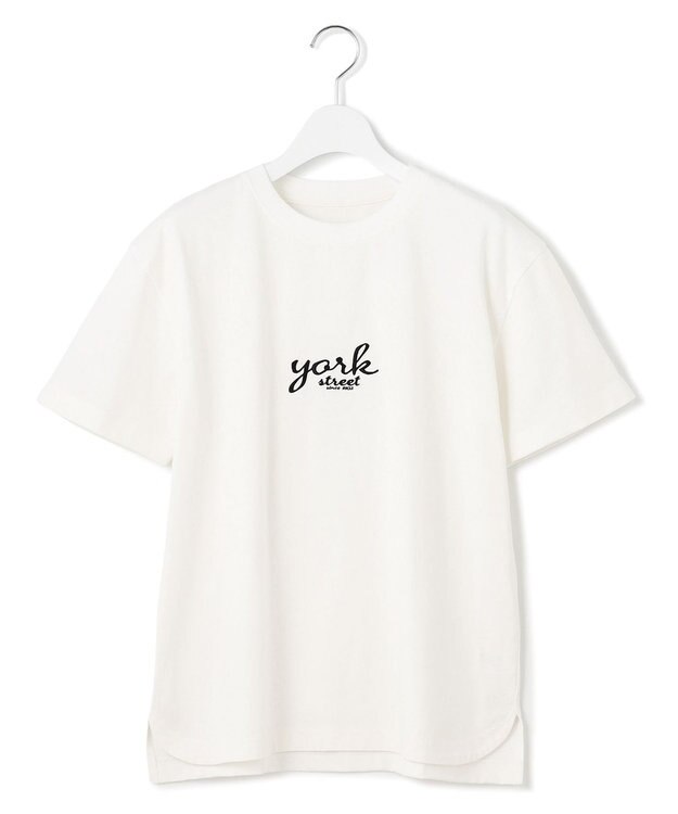 J.PRESS YORK STREET 【WOMEN】ベーシックロゴ Tシャツ ホワイト系