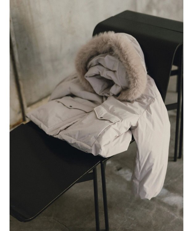 Te chichi 【宮本茉由着用】フードショートダウンジャケット Ｓグレー