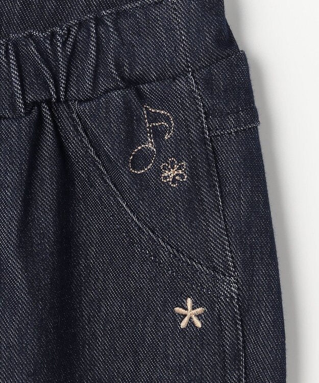 組曲 KIDS 【80-100㎝】シンフォニー デニムニットパンツ ネイビー