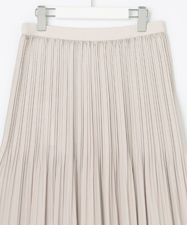 23区 【洗える】ランダムプリーツ スカート ベージュ系