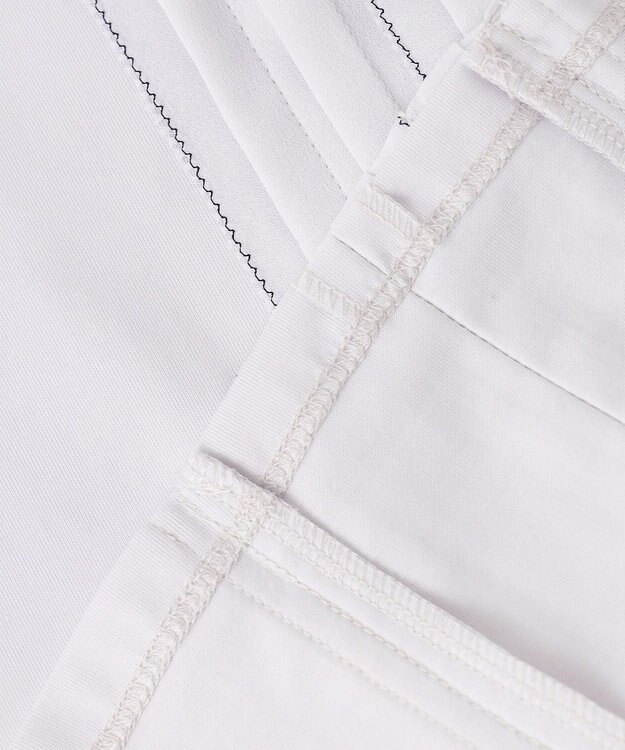 J.PRESS LADIES S 【吸水速乾】プレーティングジャージー フリル襟 カットソー ライトグレー系