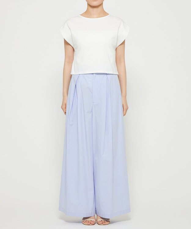 uncrave カラータイプライター ワイドパンツ サックス