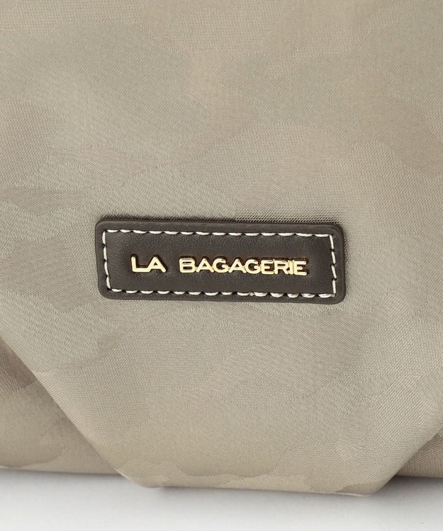 LA BAGAGERIE シャドージャカード 2WAYショルダーバッグ グレージュ