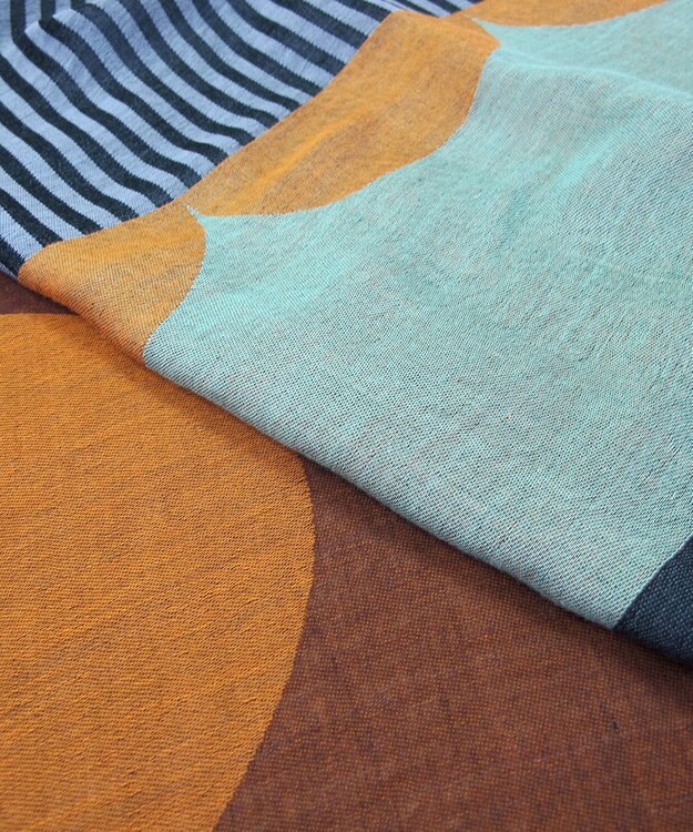 POLS コットンレイヤーストール オレンジ