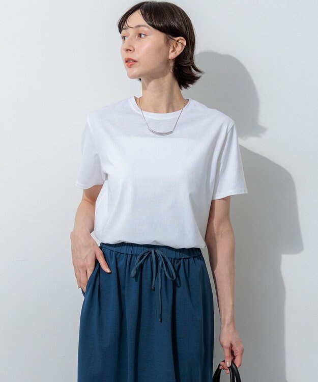 23区 【先行予約/WEB＆一部店舗限定カラーあり】ハイエンド クルーネック Tシャツ ホワイト系