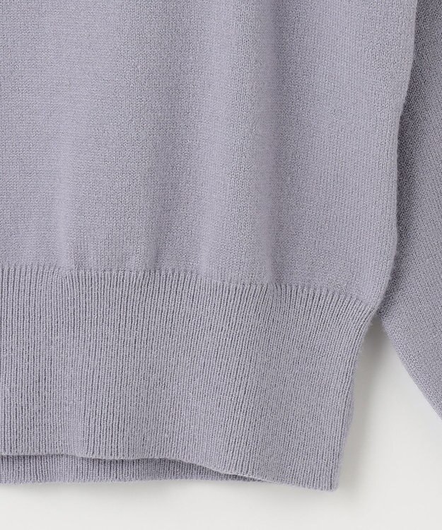 ANY SIS S 【低身長企画】バックパール調ポイント ニット ラベンダー