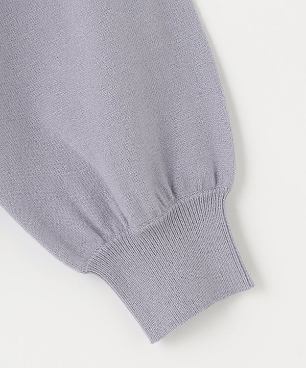 ANY SIS S 【低身長企画】バックパール調ポイント ニット ラベンダー