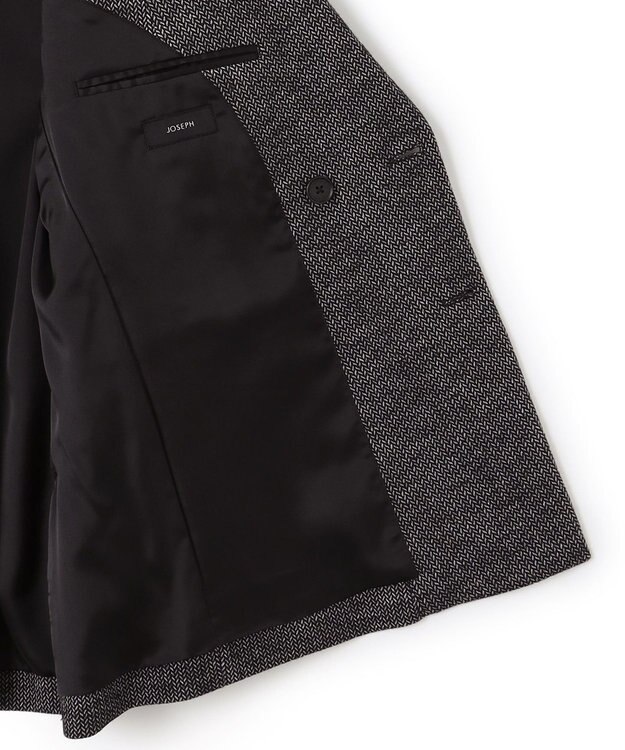 JOSEPH HOMME ドビージャージー　ダブルブレストジャケット ライトグレー系