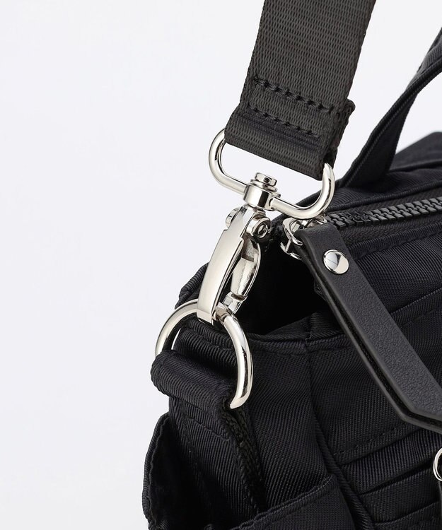 LA BAGAGERIE 【MONICA】サイドジップ2WAYトートバッグ ブラック