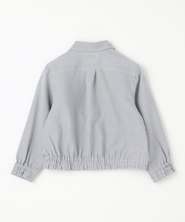 J.PRESS KIDS 【110-130cm】ステンカラー  ライトアウター ネイビーストライプ系