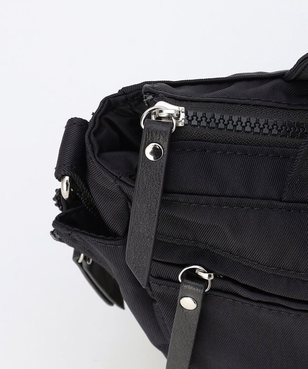 LA BAGAGERIE 【MONICA】サイドジップ2WAYトートバッグ ブラック