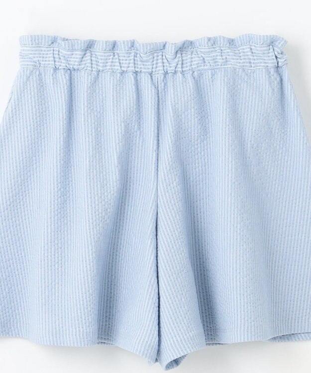 組曲 KIDS 【110-140㎝】サッカーストライプ キュロット サックスブルー