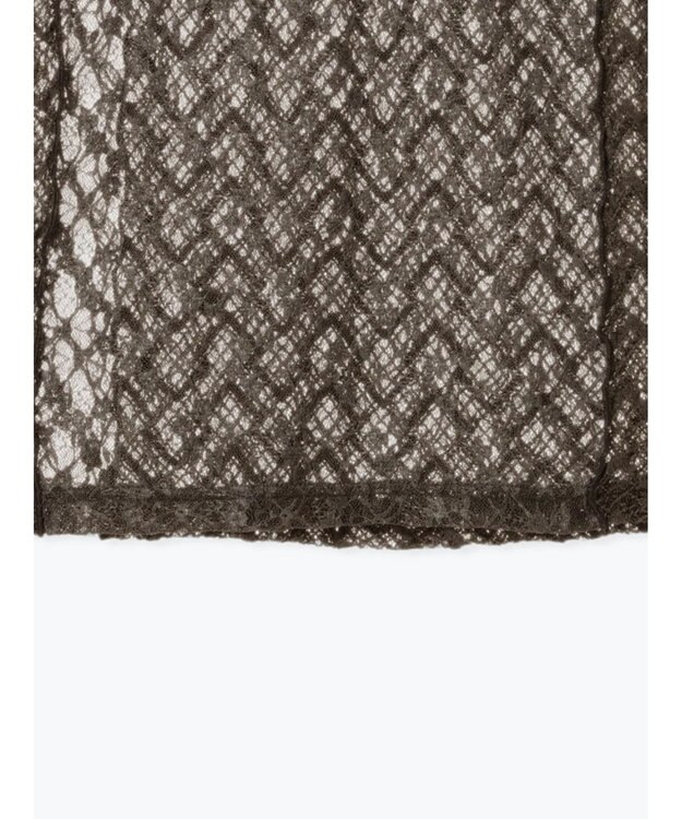 Te chichi パッチワークレース前後2WAY衿デザインTOPS《2025Autumn catalog item》 チャコールグレー