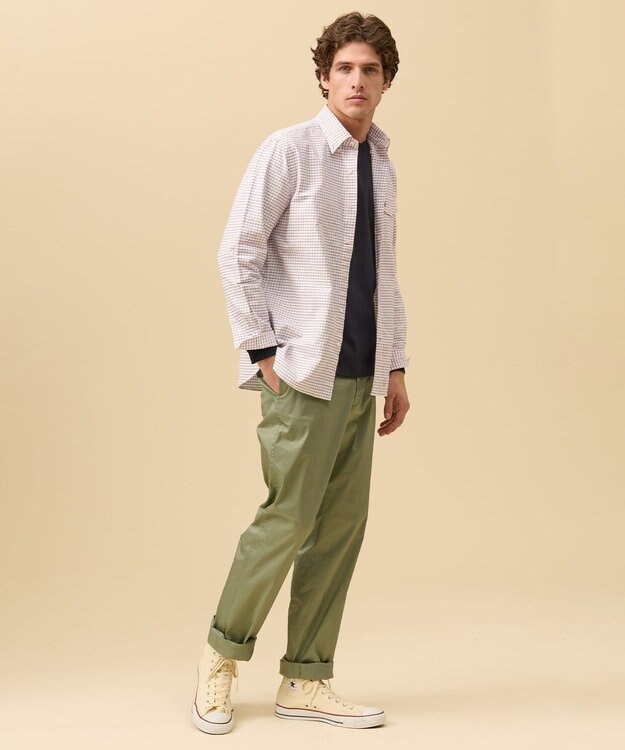 J.PRESS MEN 【KING SIZE】【IVY SHIRTS / 8色展開】オックスフォードオーバル シャツ /B.D. レッド系3