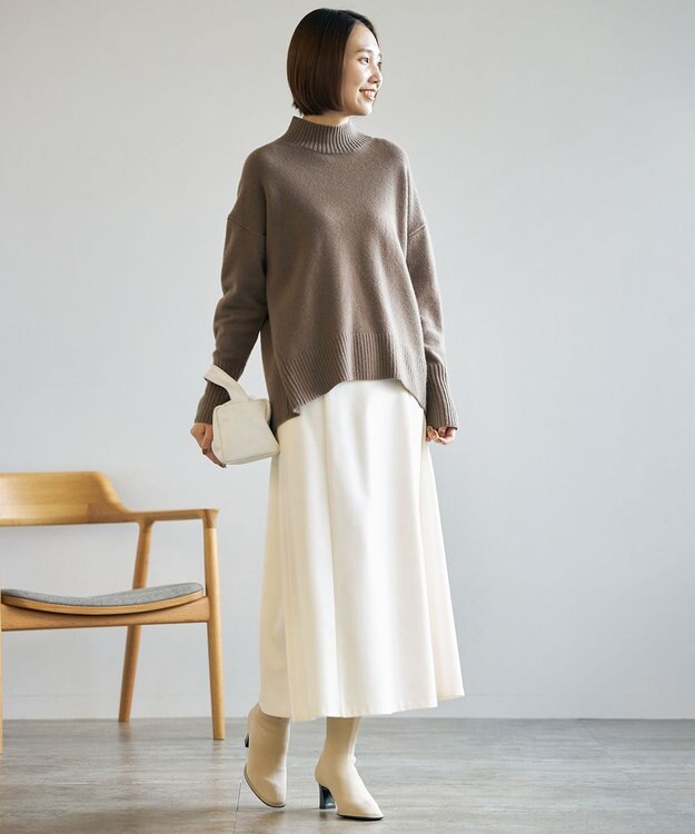 UNFILO ウールライクジャージー スカート オフ